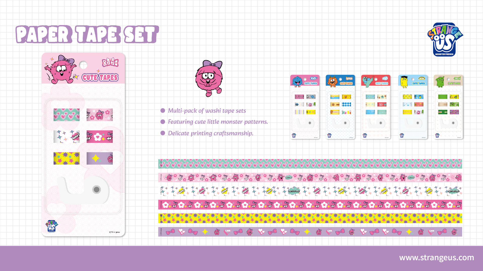 Cute Monster Click Pens