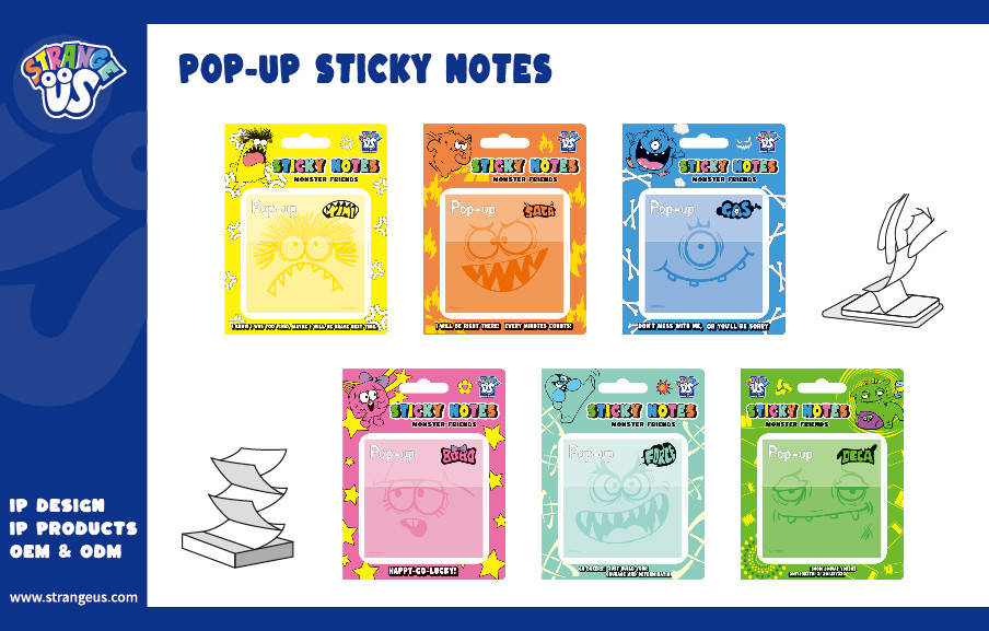 Cute Monster Click Pens