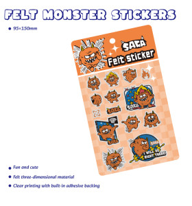 Felt Monster Stickers