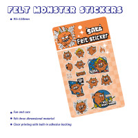 Felt Monster Stickers