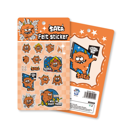 Felt Monster Stickers