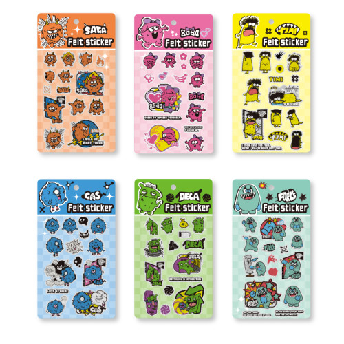 Felt Monster Stickers