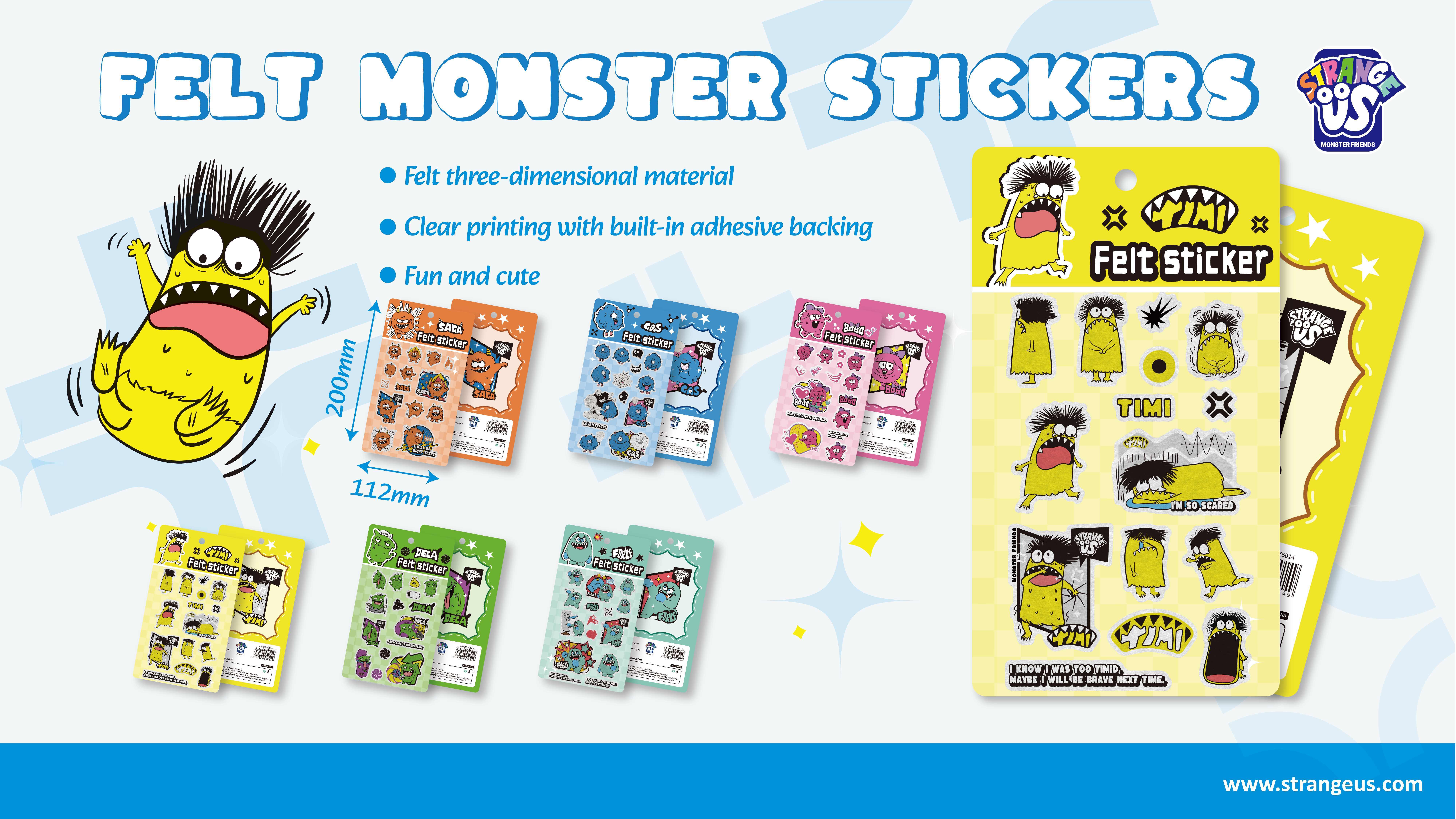 Cute Monster Click Pens