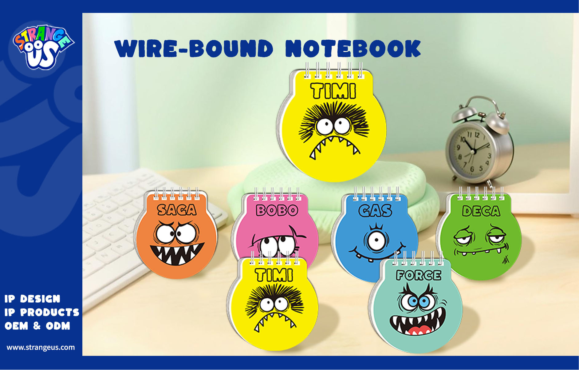Cute Monster Click Pens