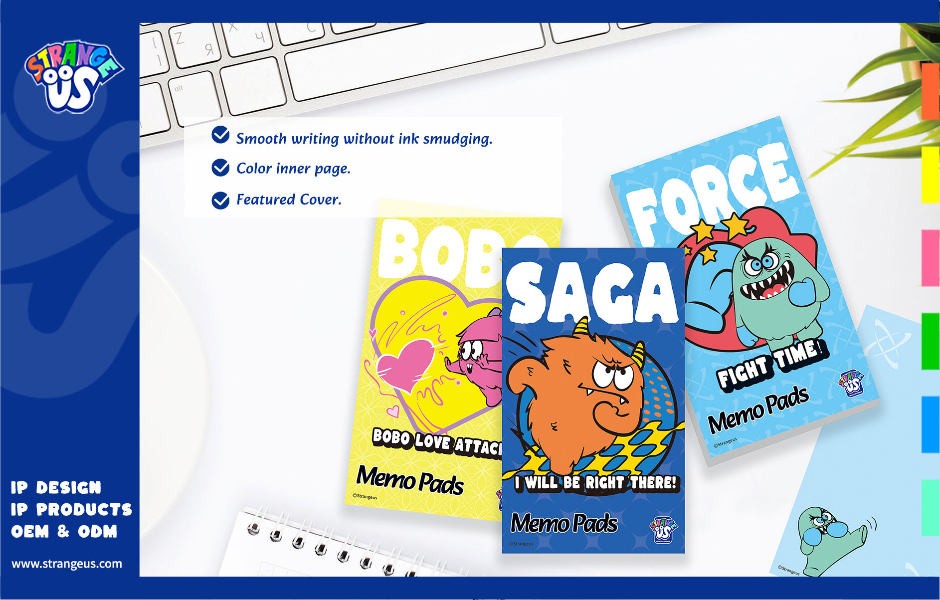 Cute Monster Click Pens