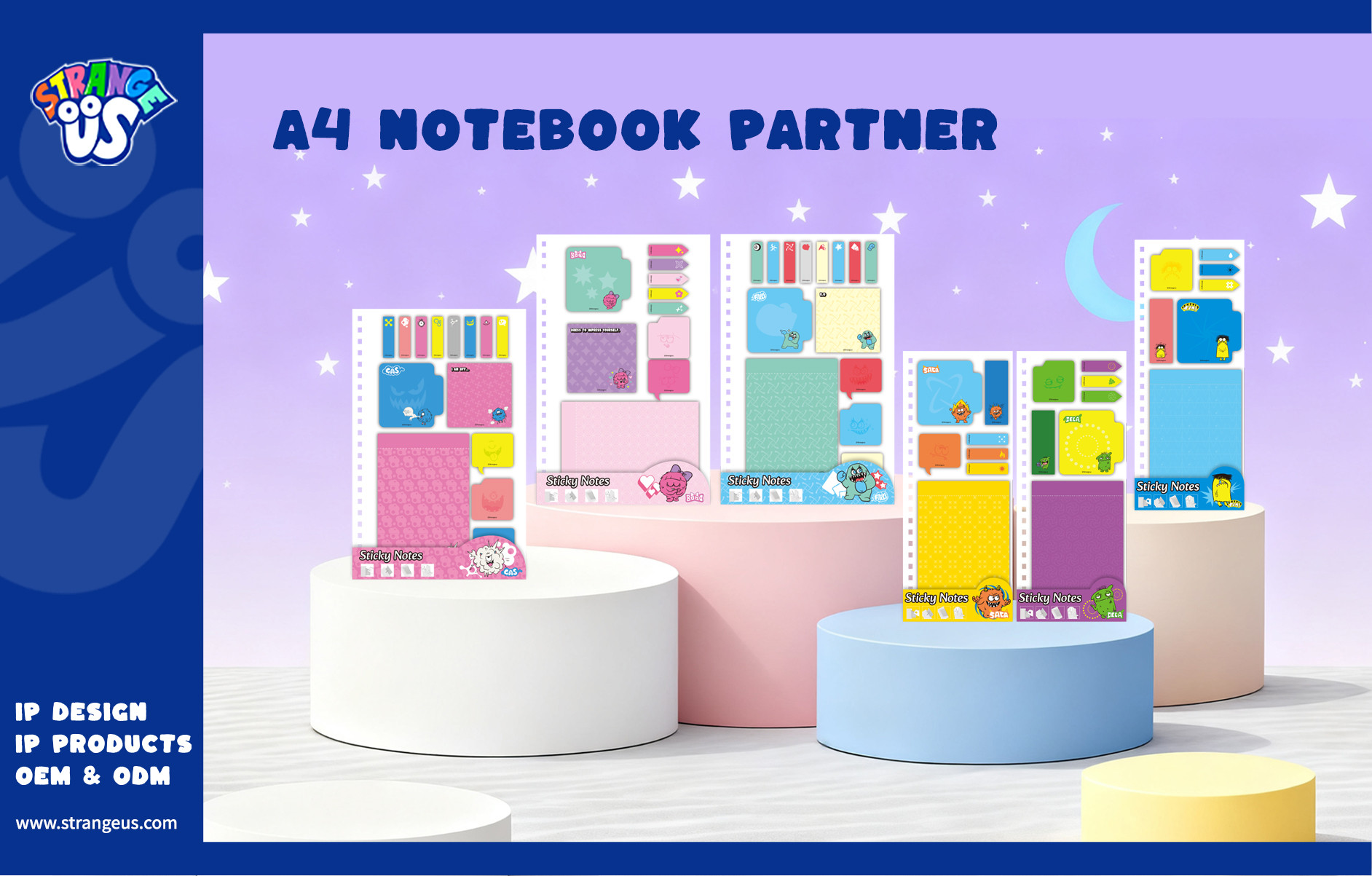 Cute Monster Click Pens