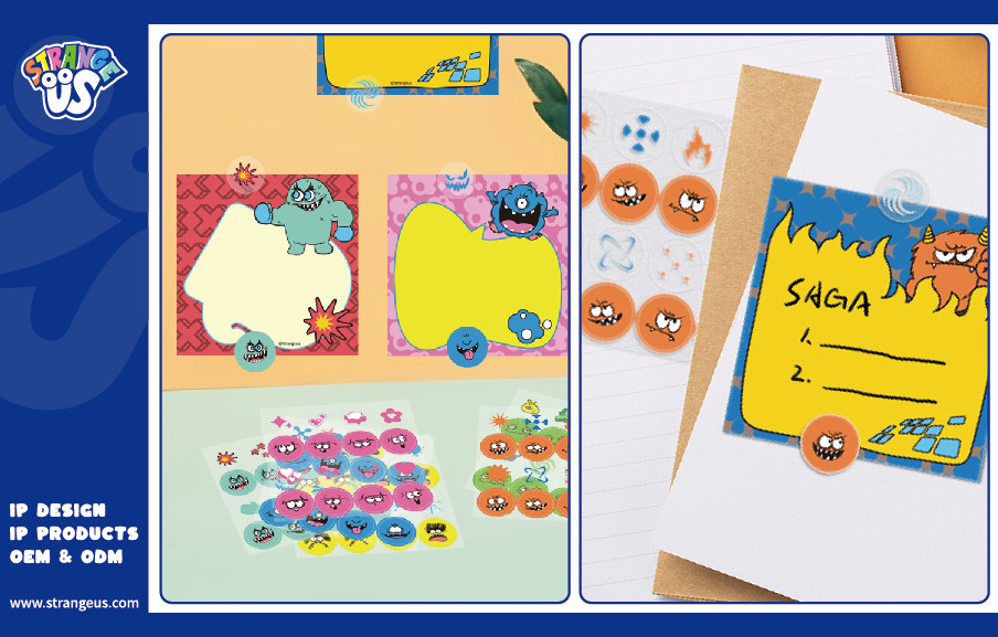 Cute Monster Click Pens