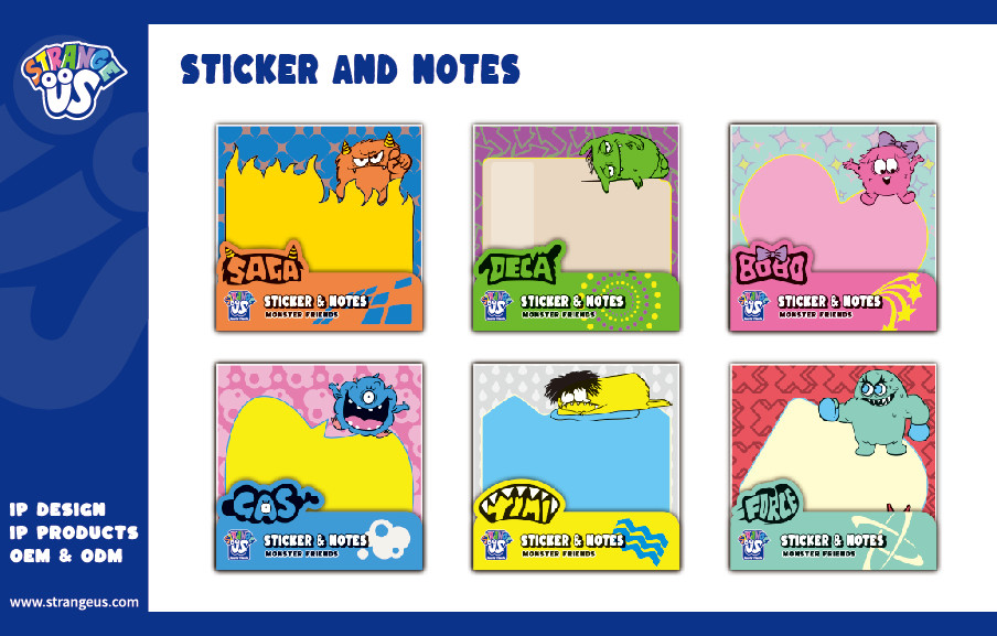 Cute Monster Click Pens