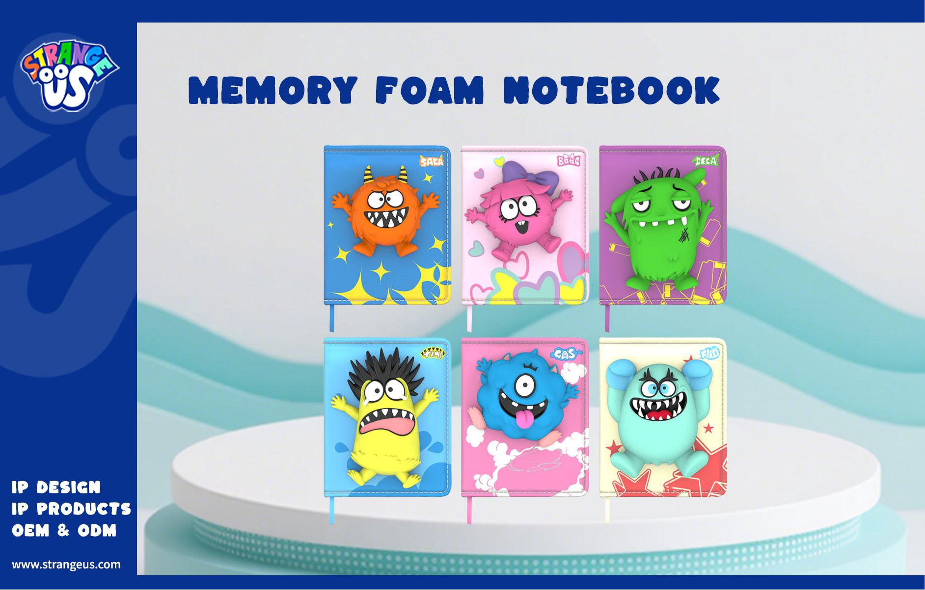 Cute Monster Click Pens