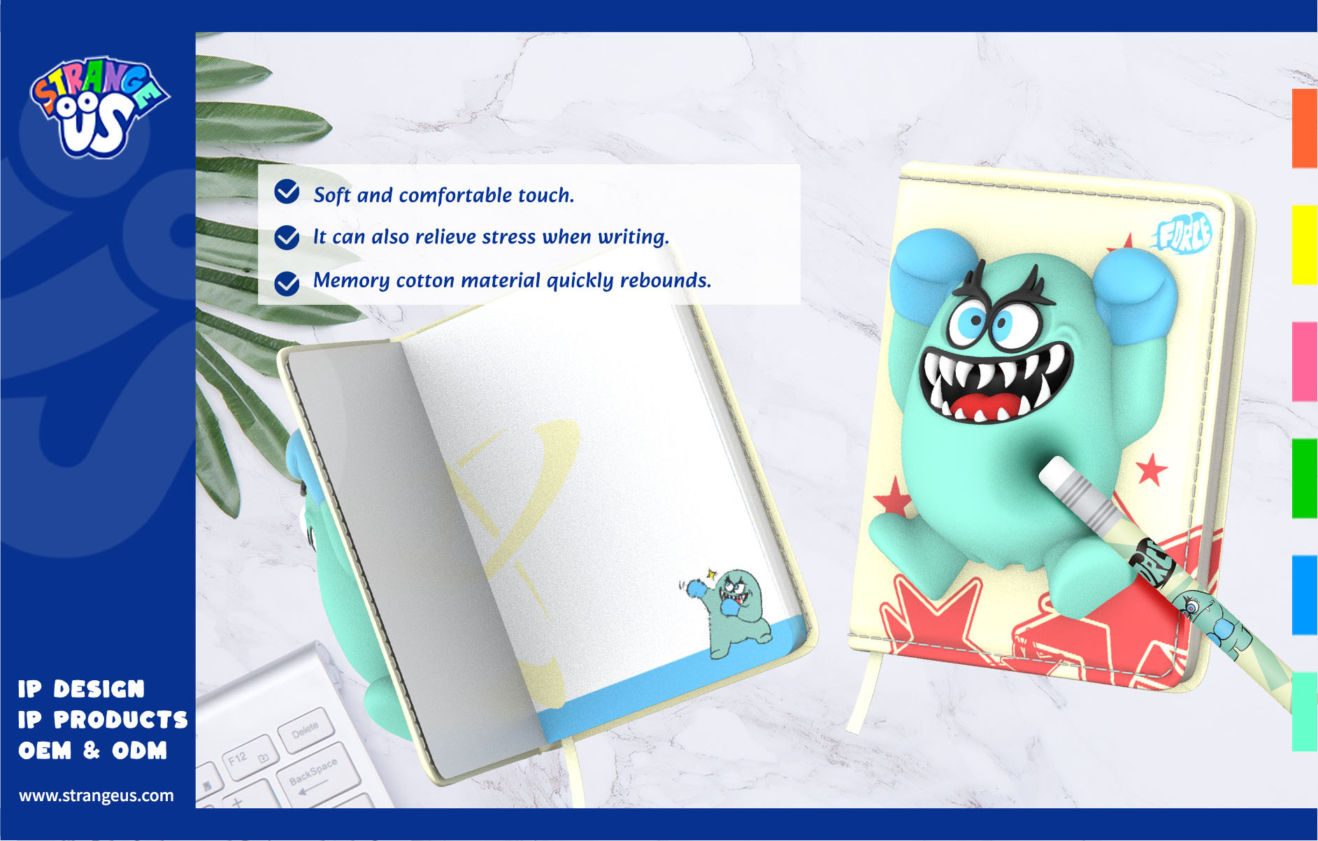 Cute Monster Click Pens