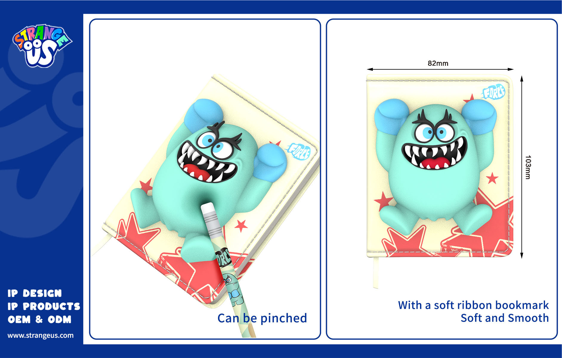 Cute Monster Click Pens