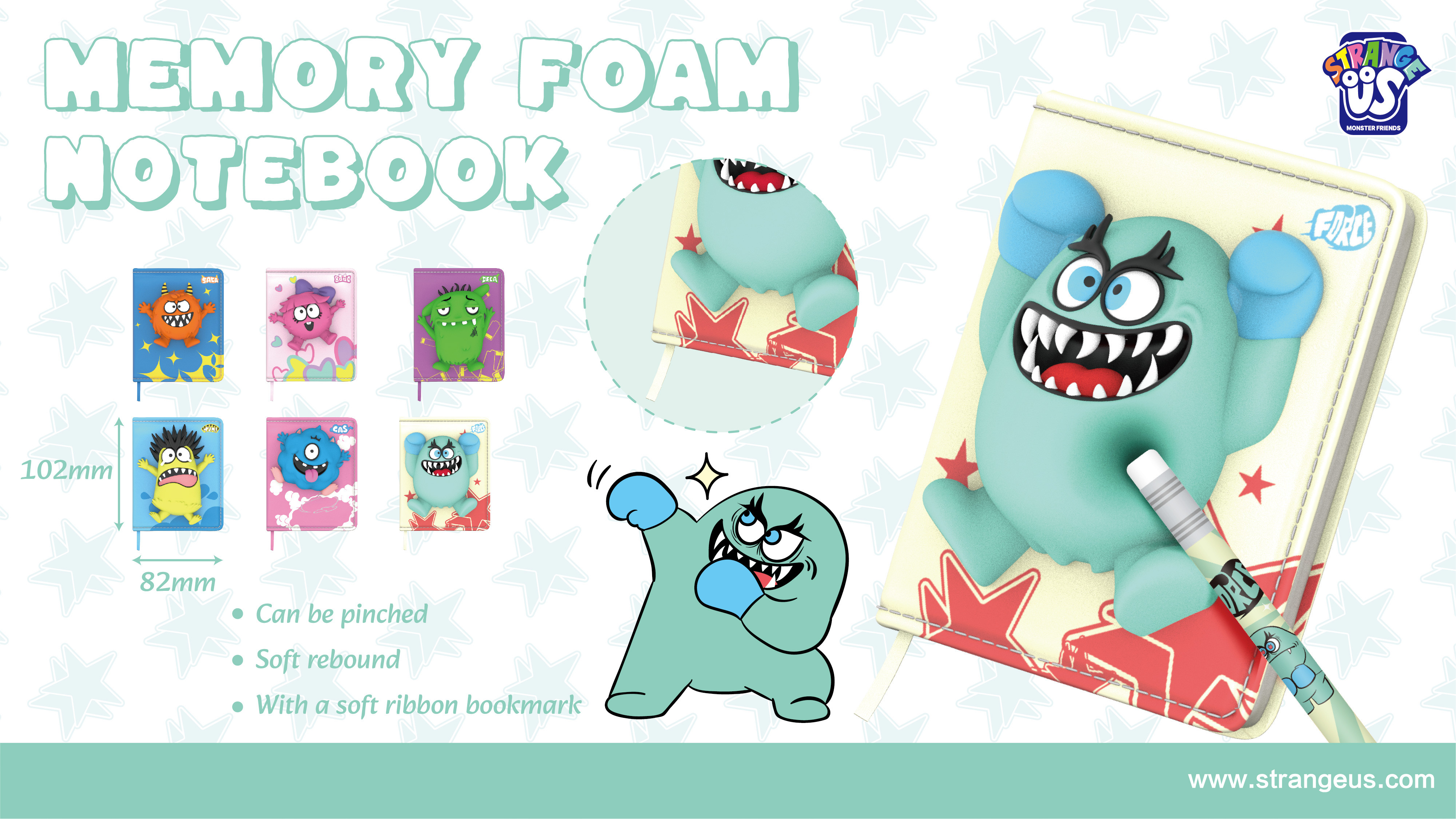 Cute Monster Click Pens