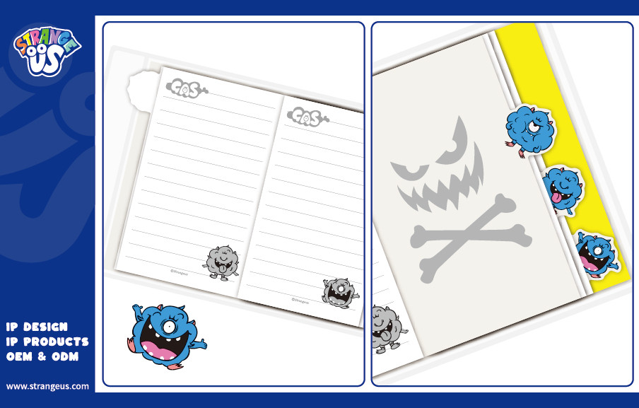 Cute Monster Click Pens