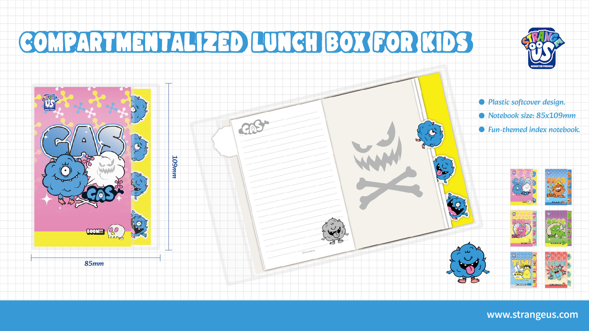 Cute Monster Click Pens