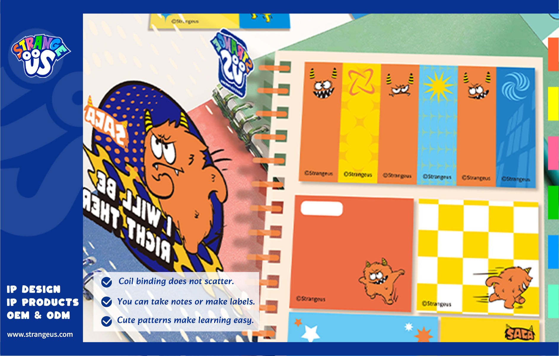 Cute Monster Click Pens