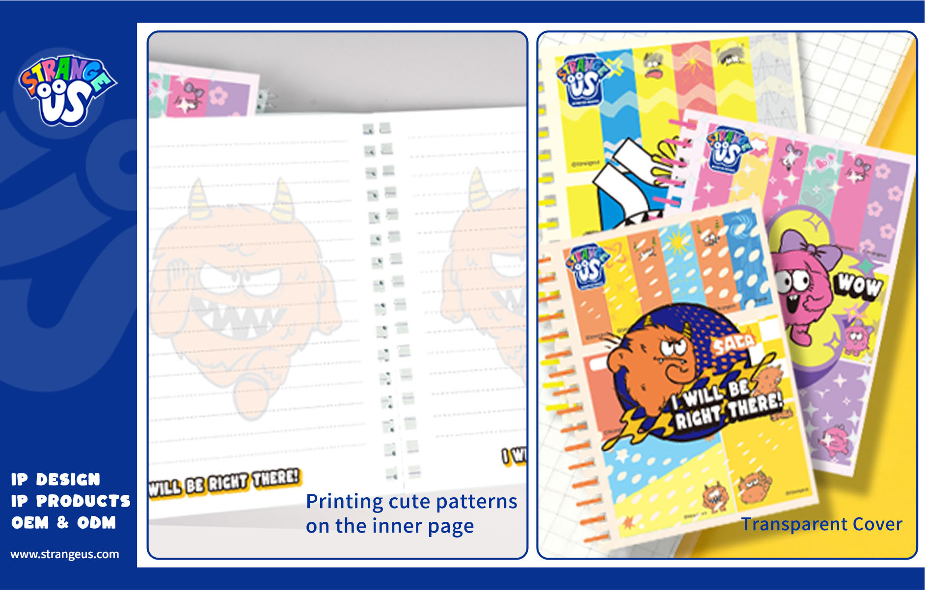 Cute Monster Click Pens