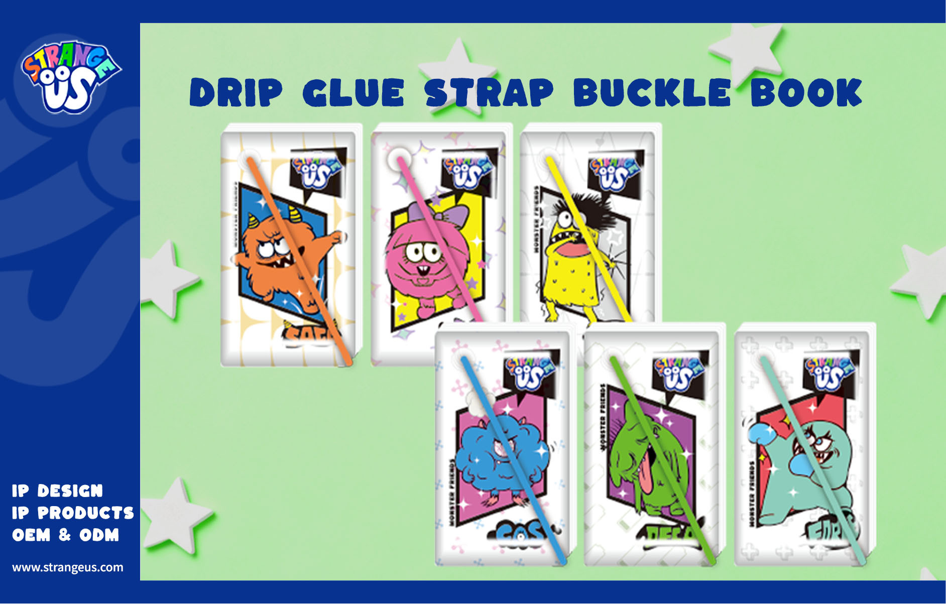 Cute Monster Click Pens