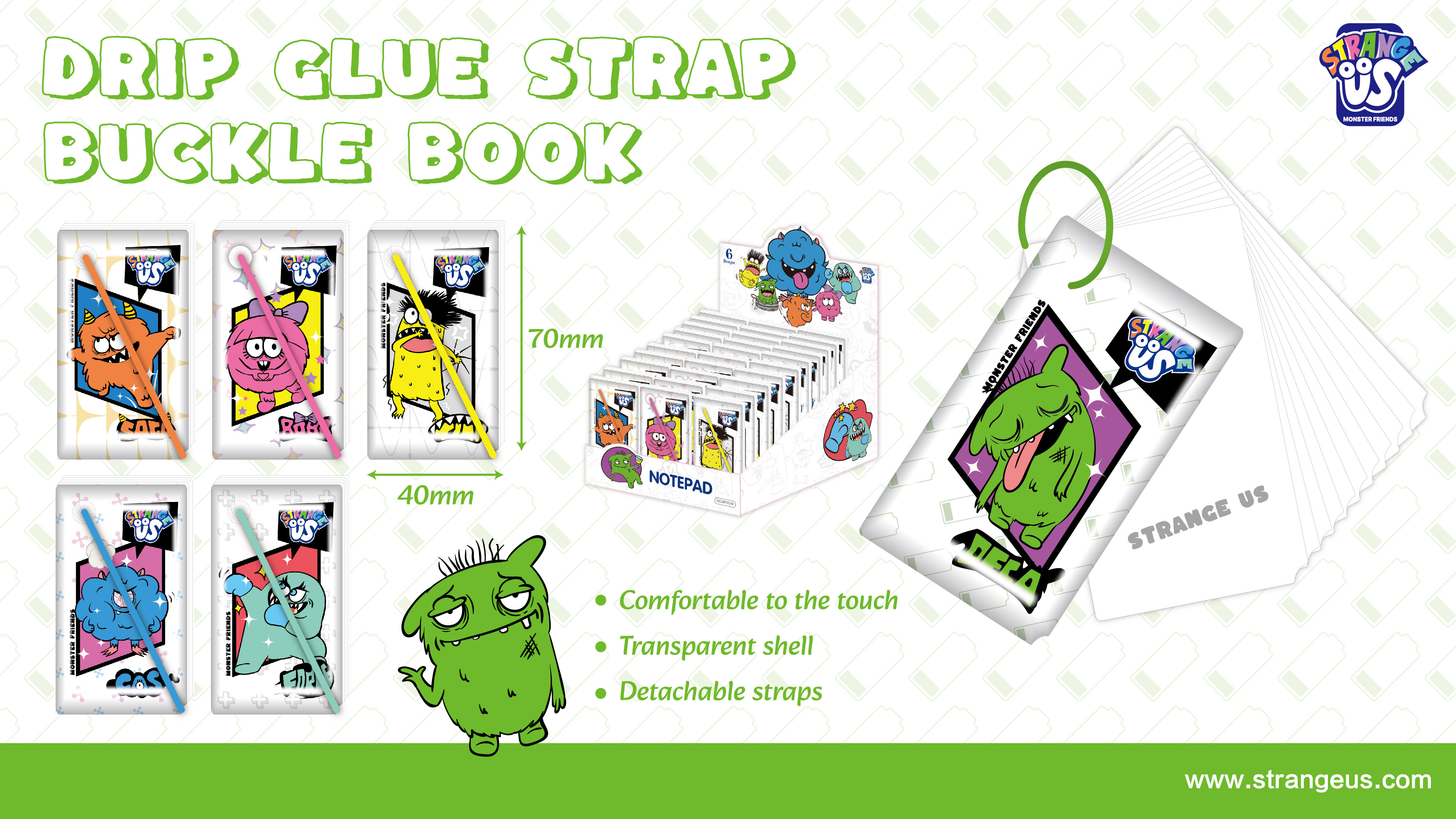 Cute Monster Click Pens