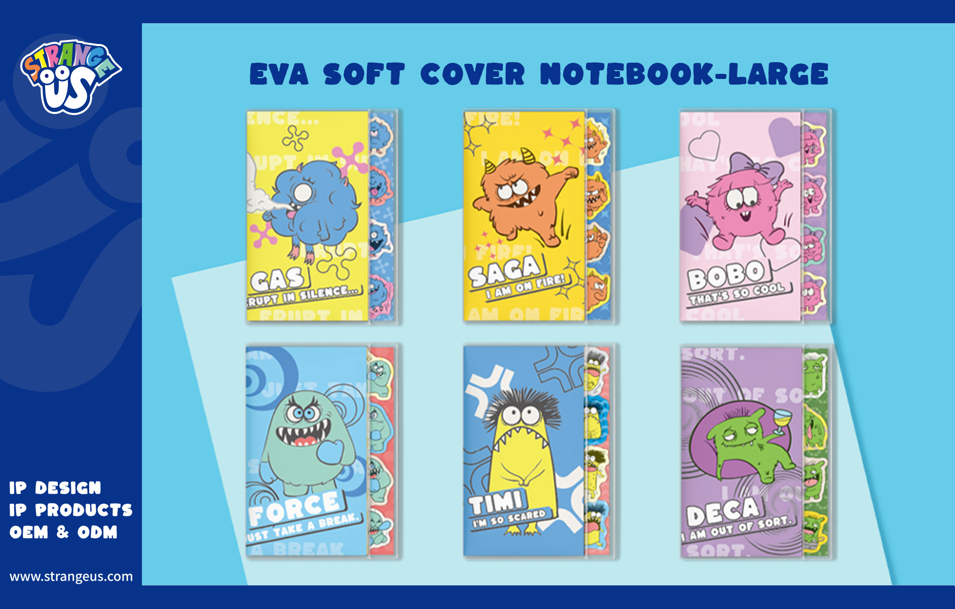 Cute Monster Click Pens