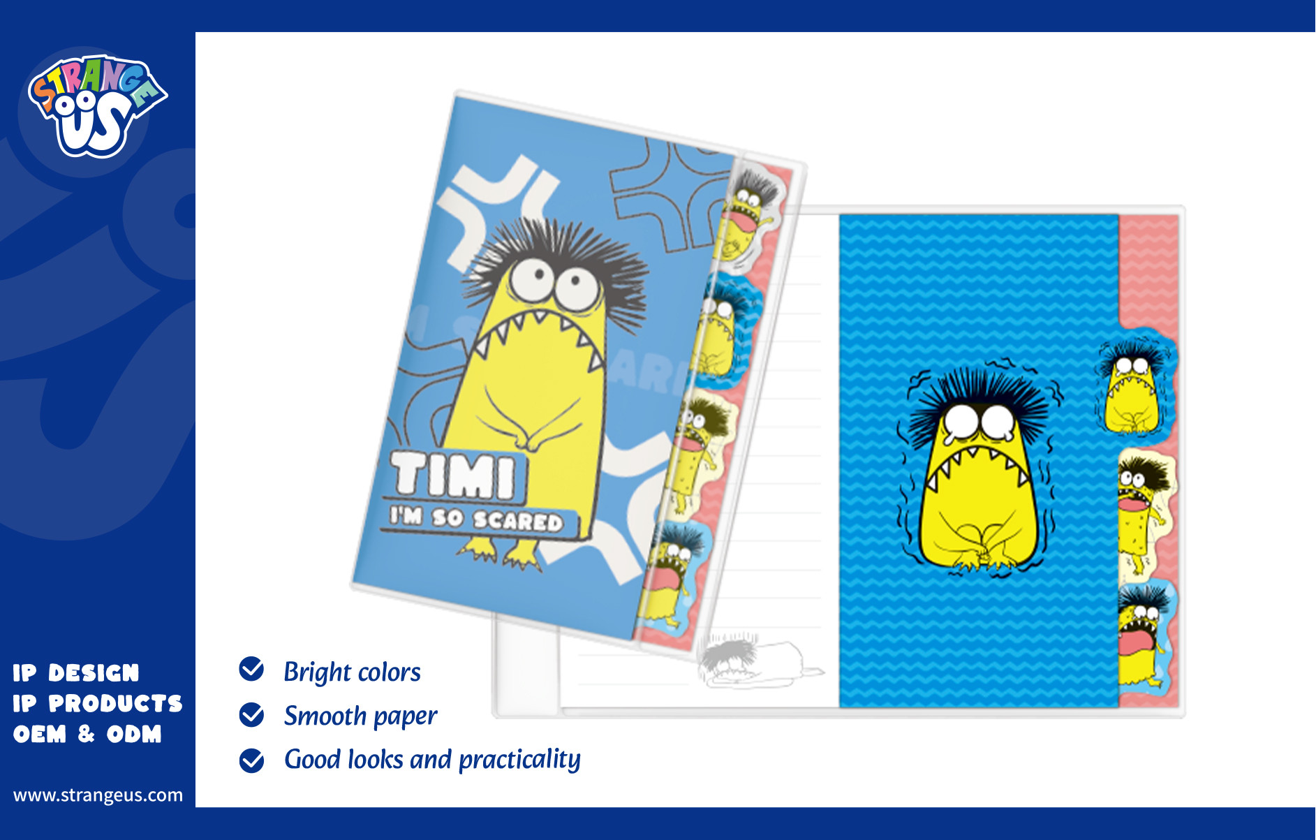 Cute Monster Click Pens