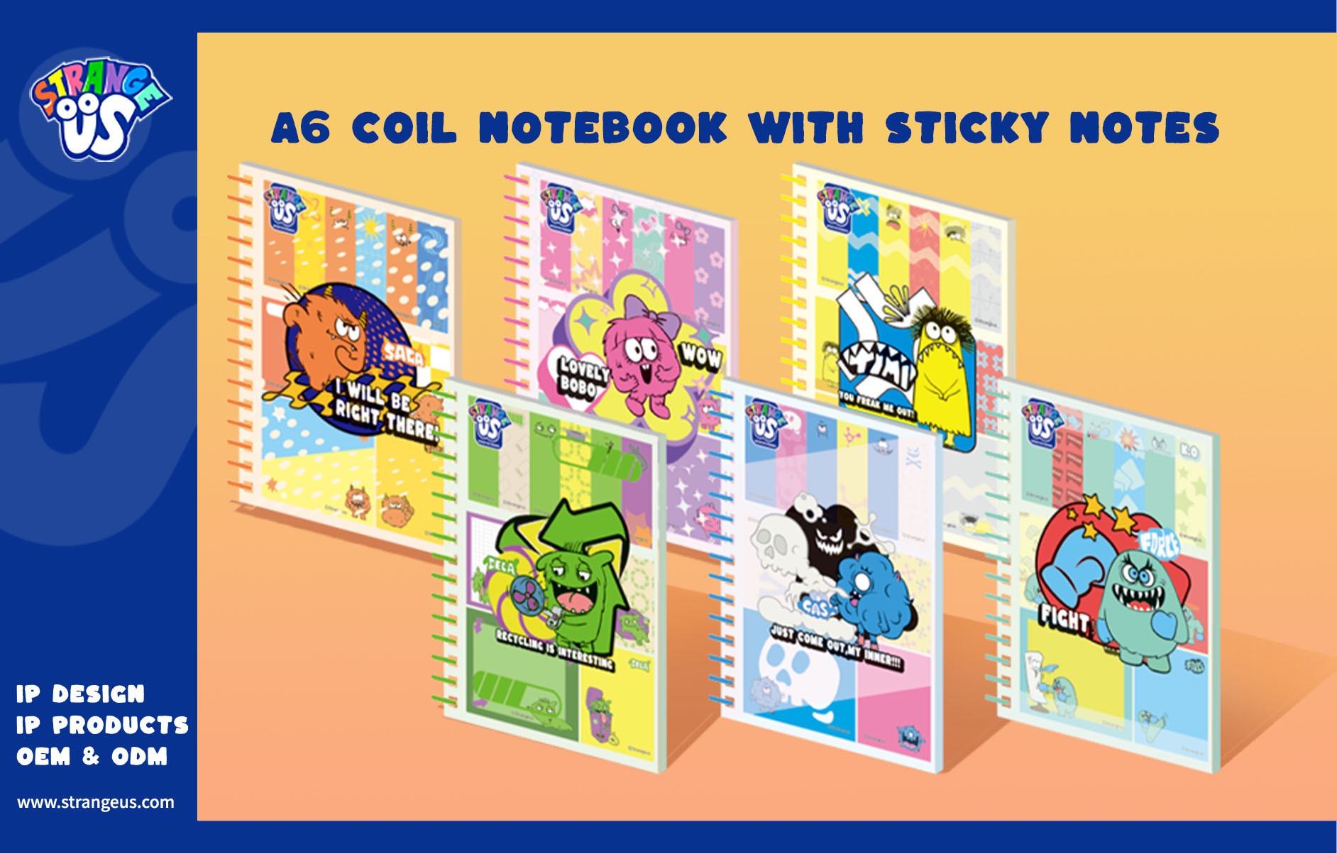 Cute Monster Click Pens