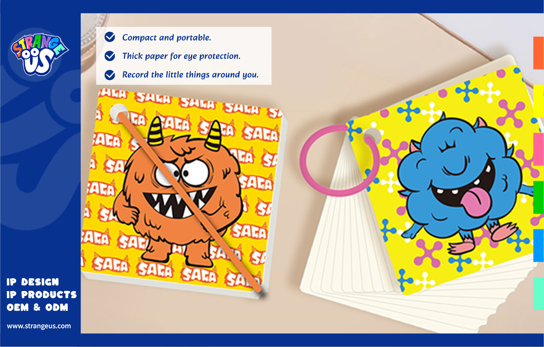 Cute Monster Click Pens