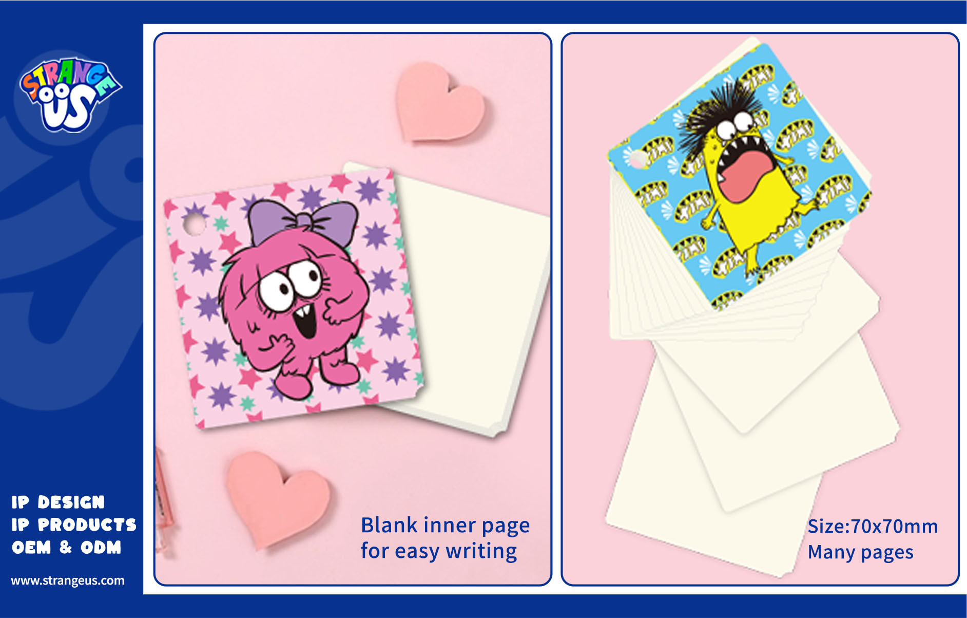 Cute Monster Click Pens