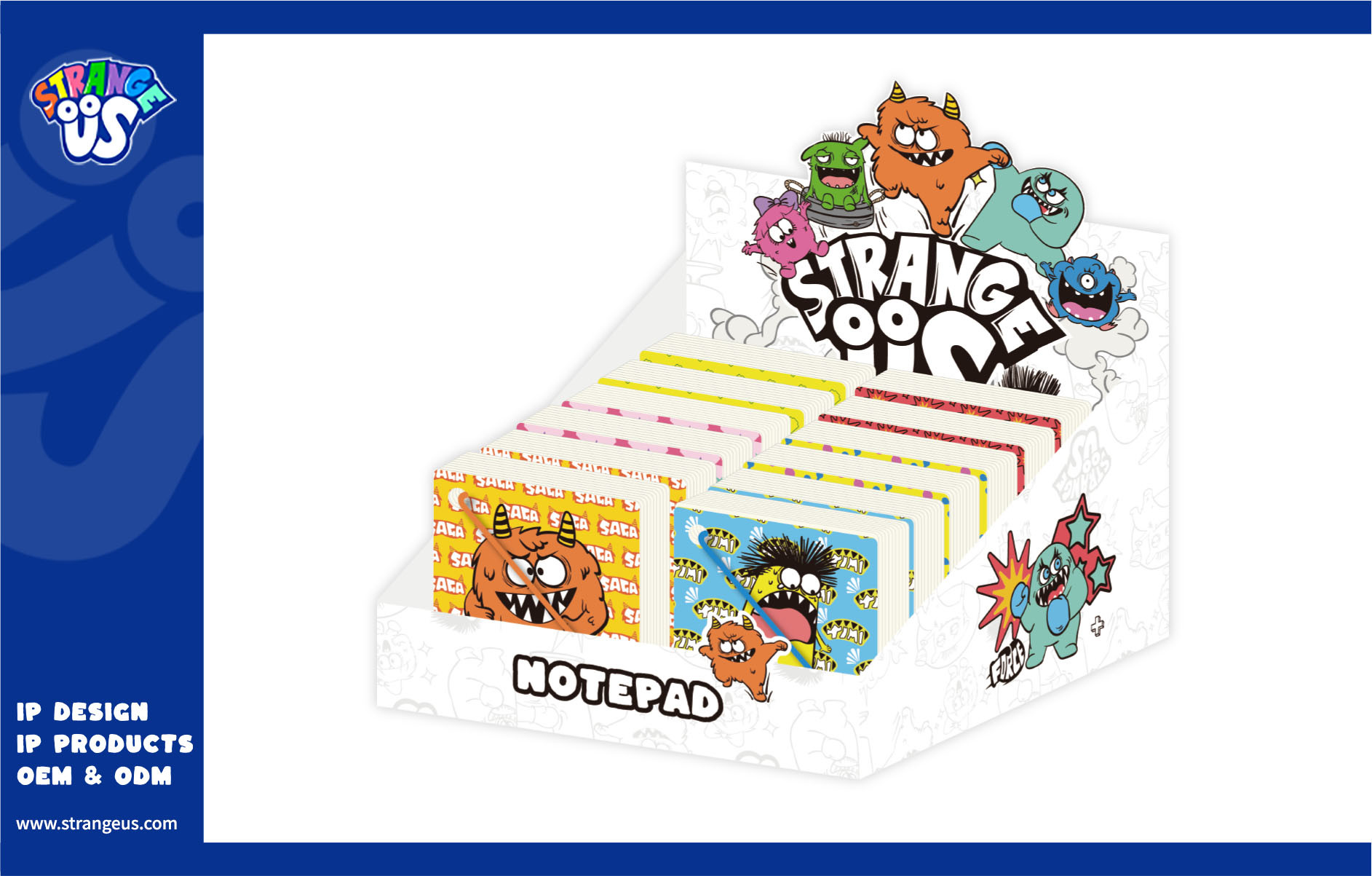 Cute Monster Click Pens