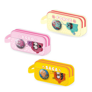 Monster Canvas Pencil Pouch