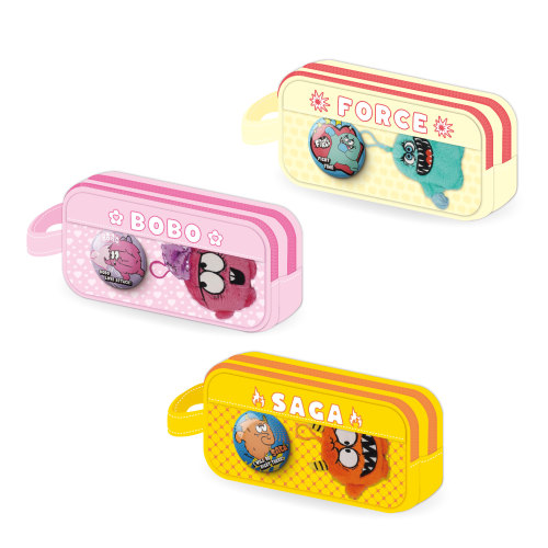 Monster Canvas Pencil Pouch