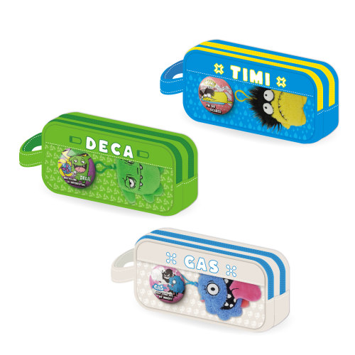 Monster Canvas Pencil Pouch