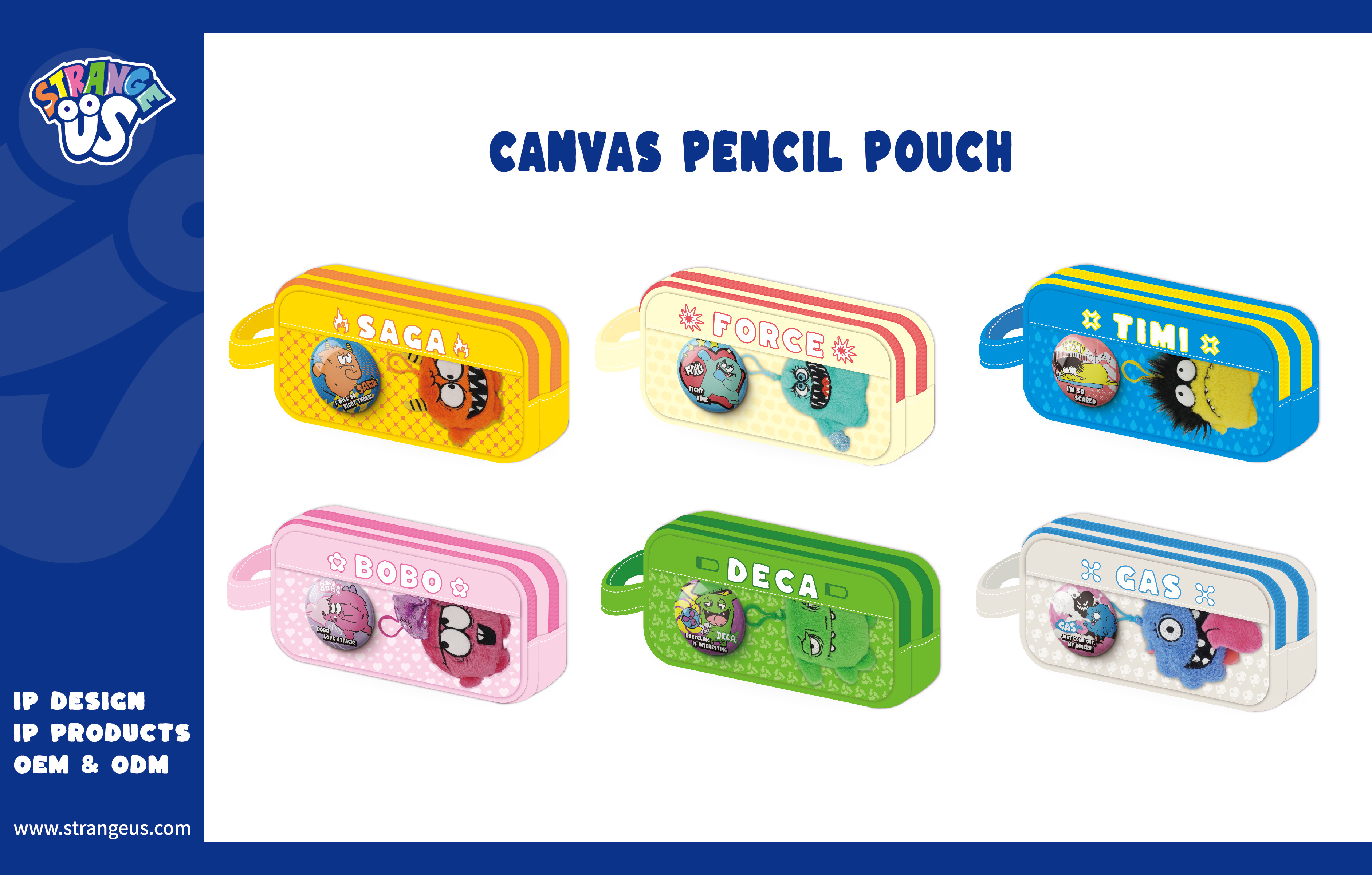 Cute Monster Click Pens