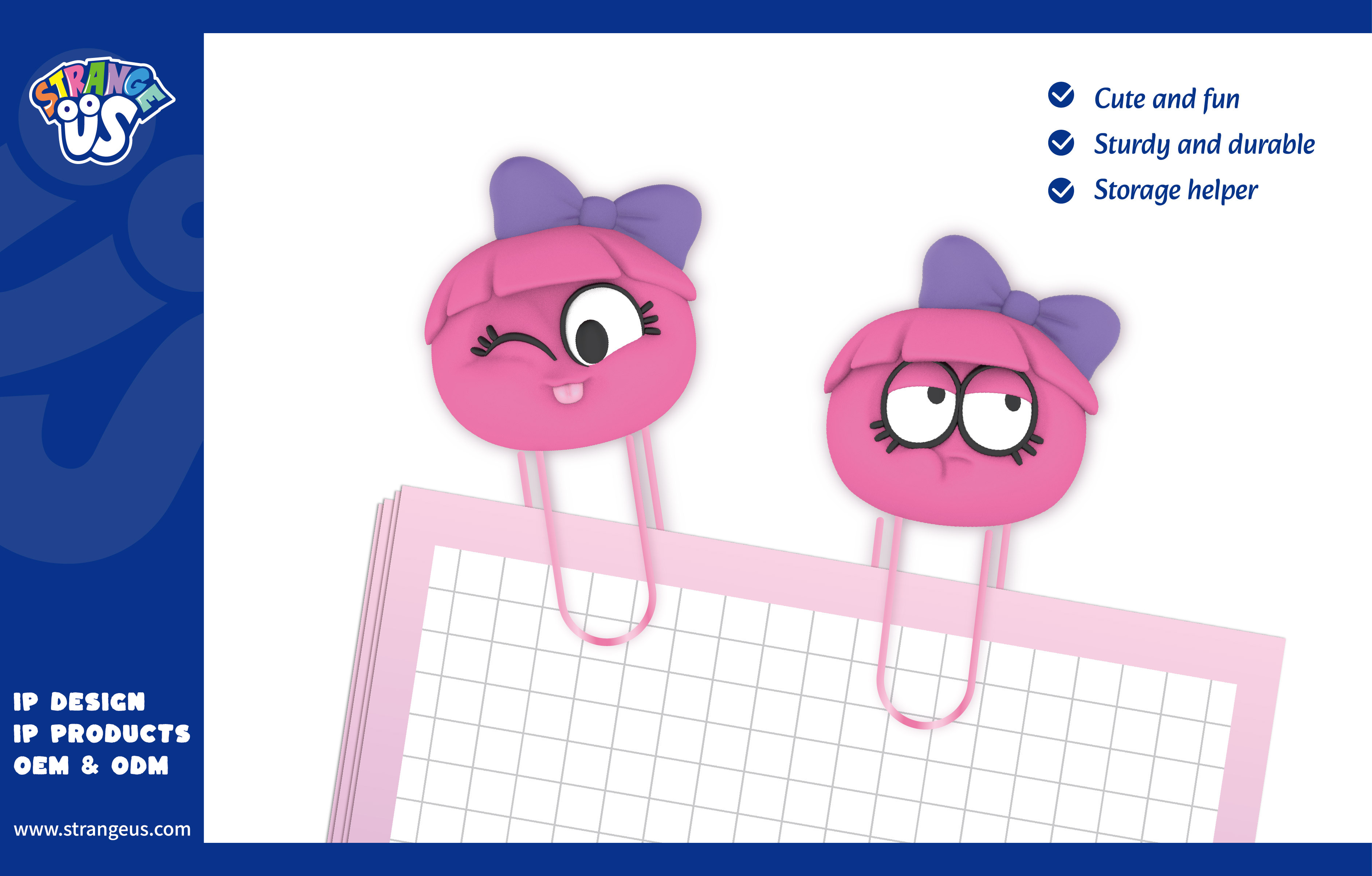 Cute Monster Click Pens