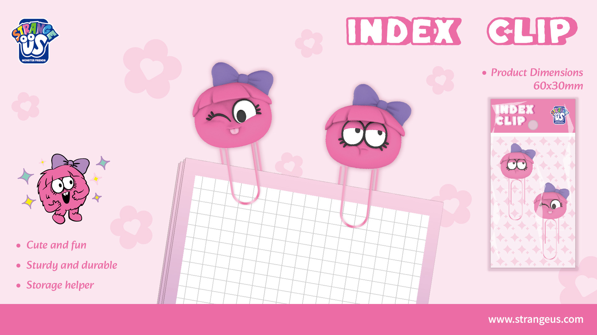 Cute Monster Click Pens