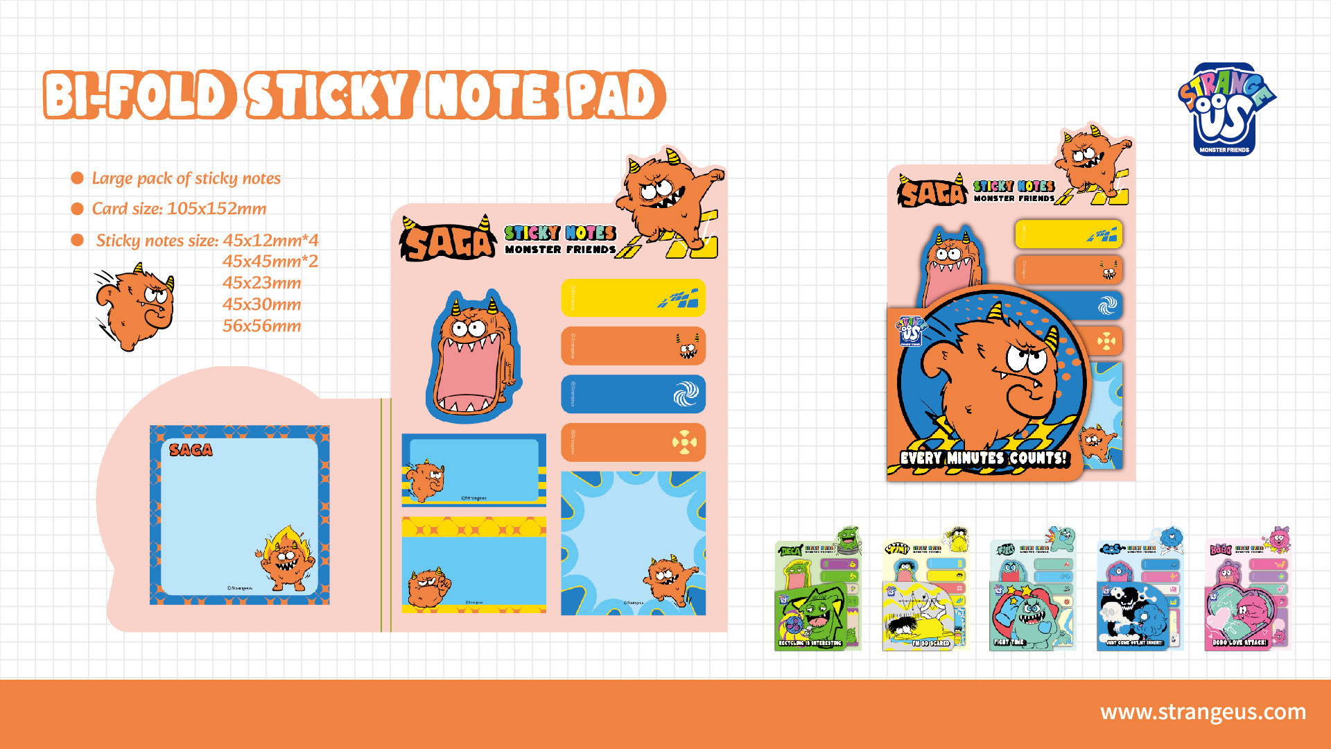 Cute Monster Click Pens