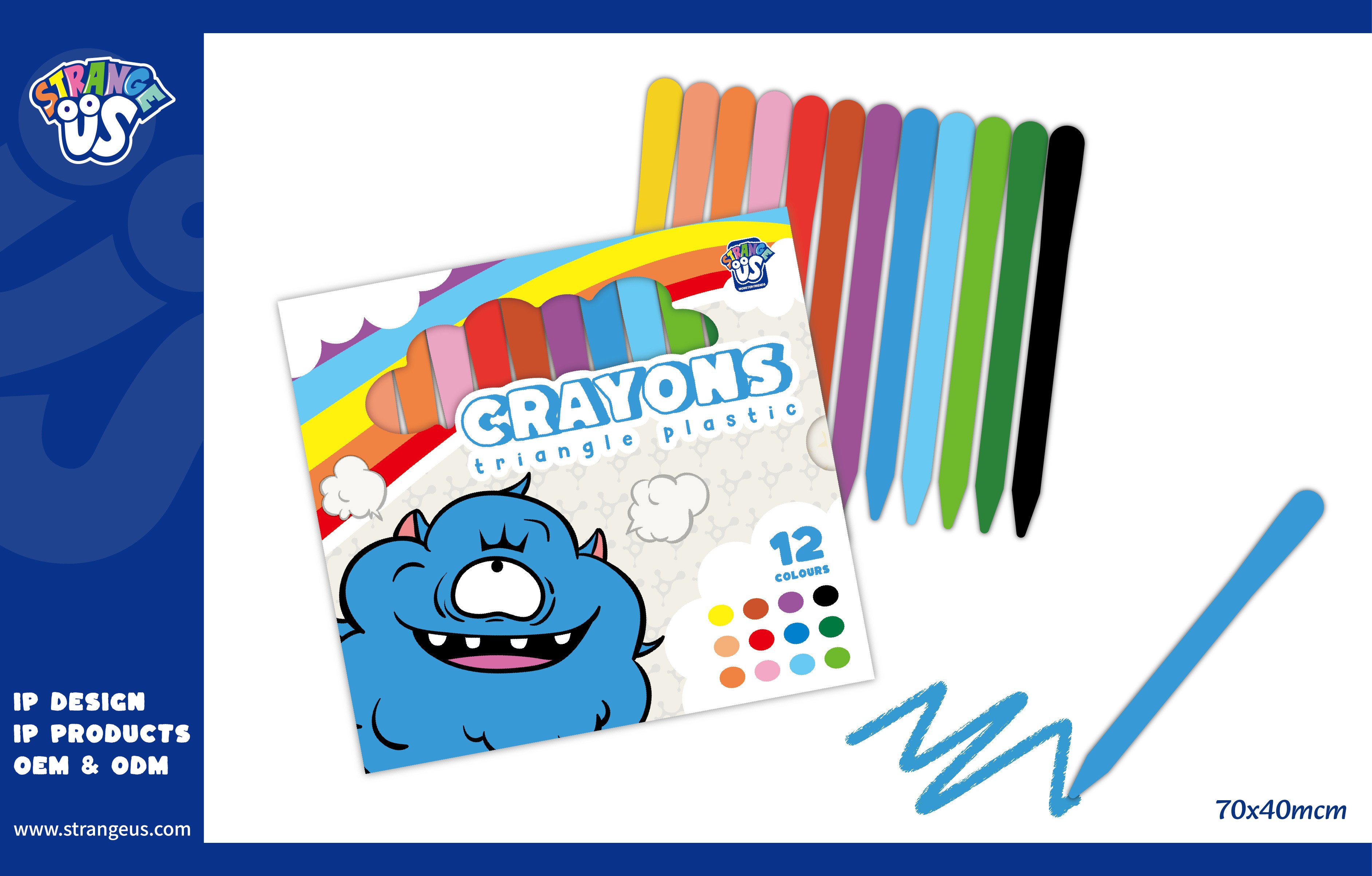 Cute Monster Click Pens