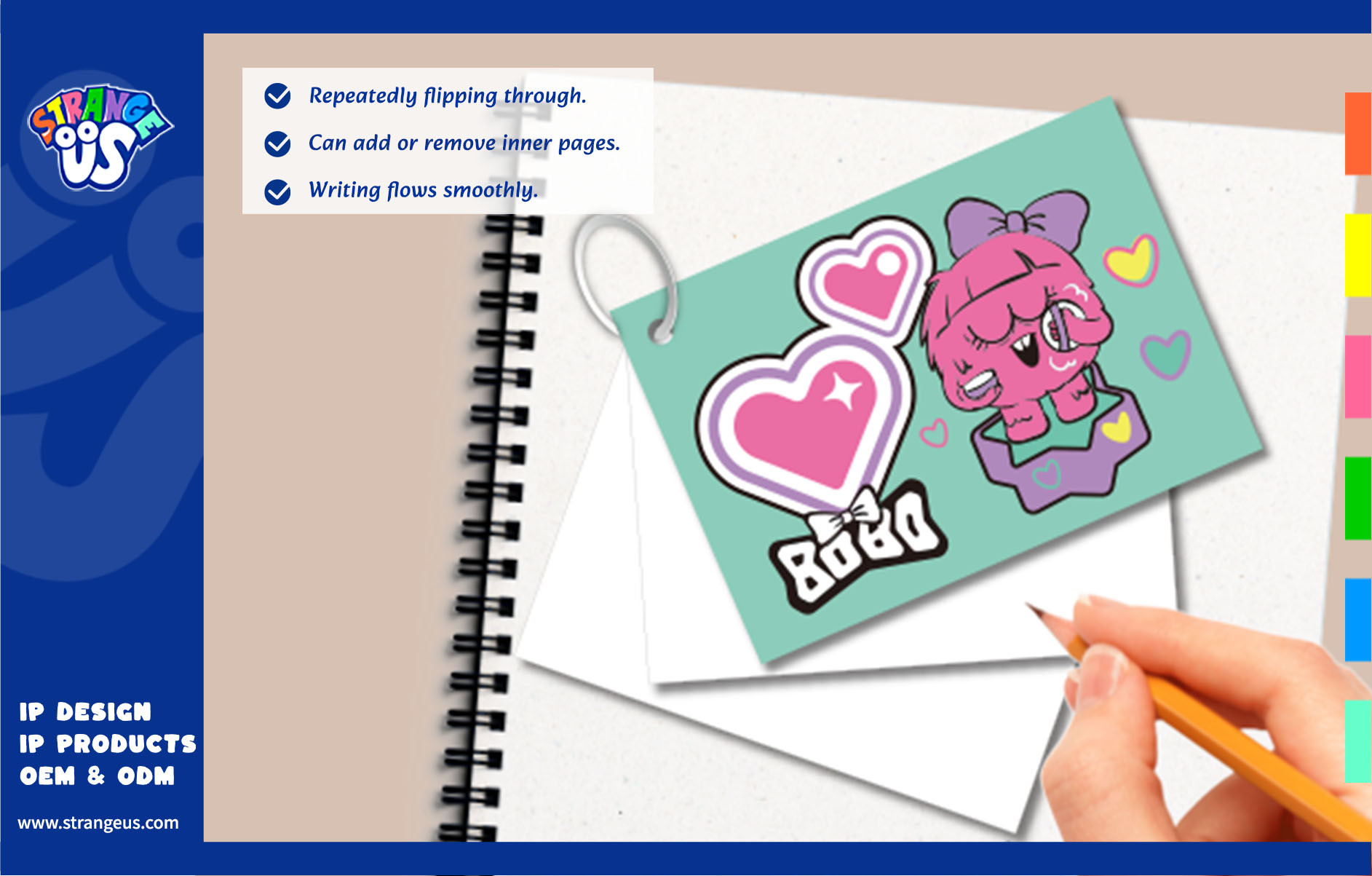 Cute Monster Click Pens