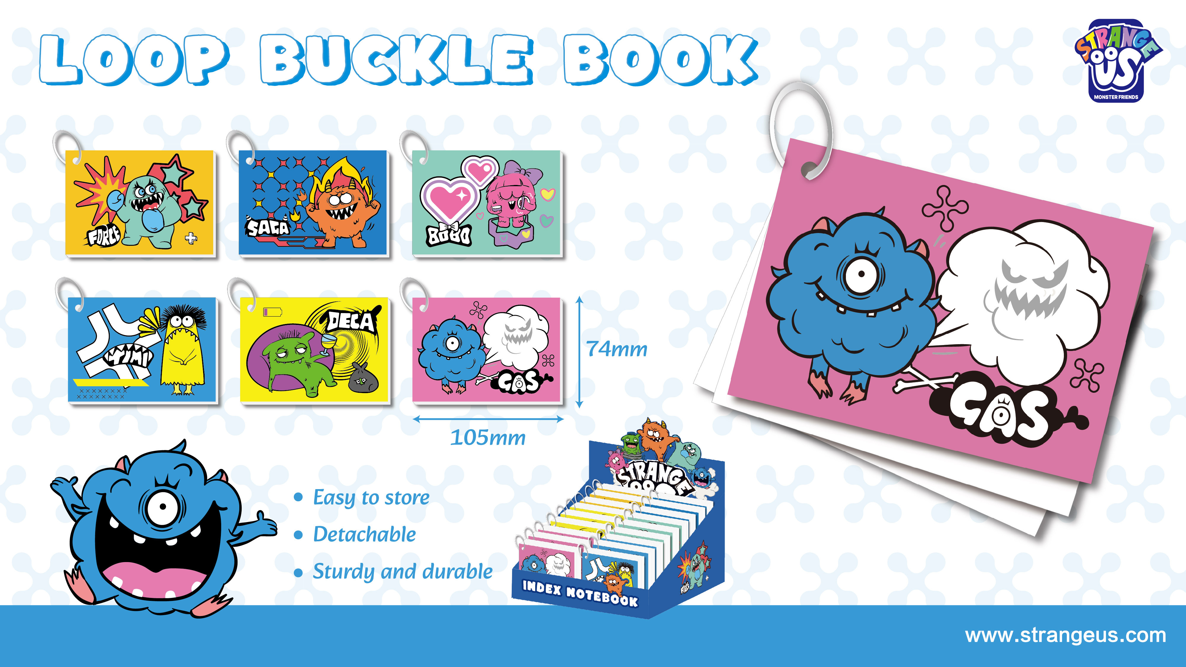 Cute Monster Click Pens