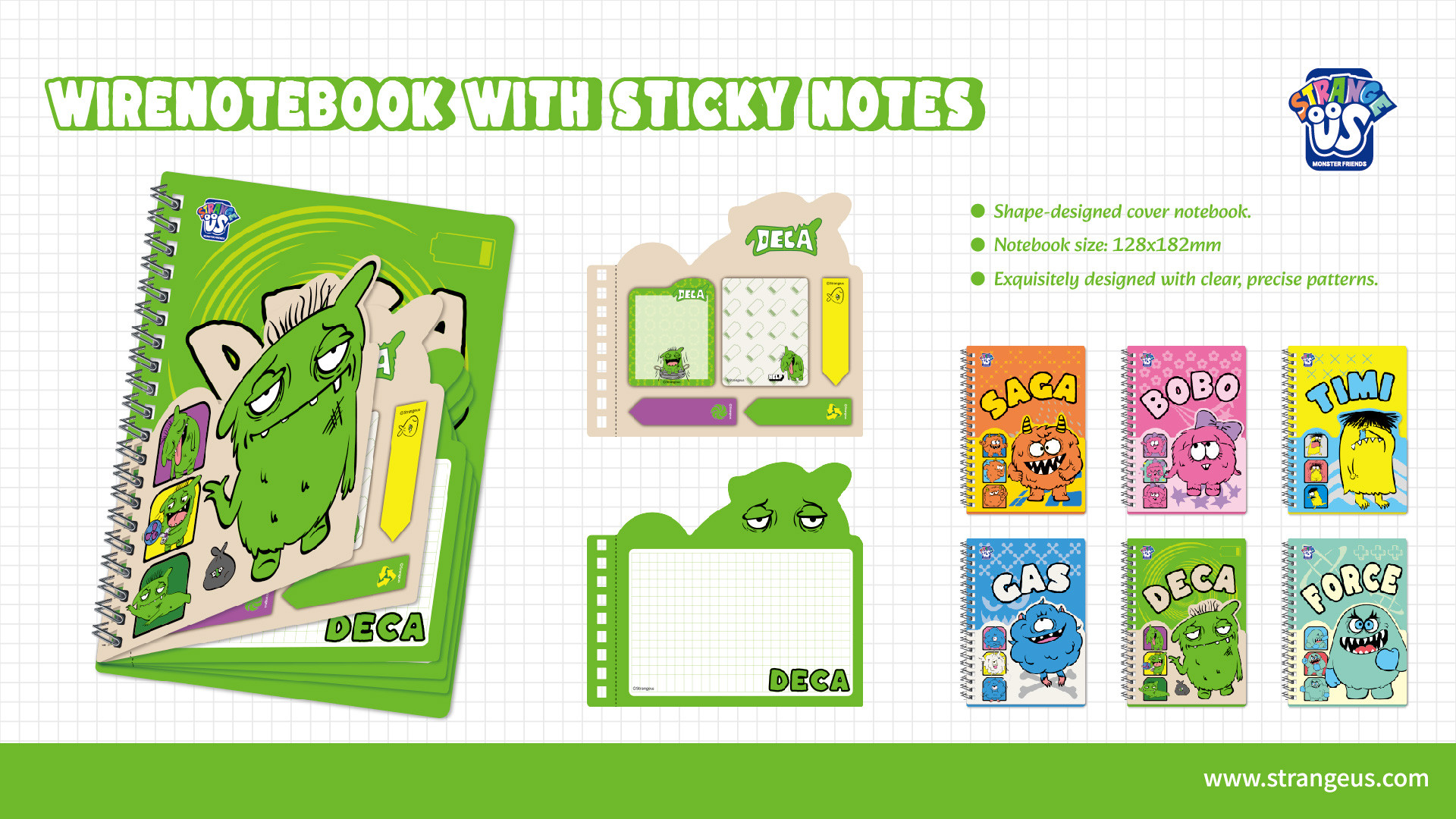 Cute Monster Click Pens