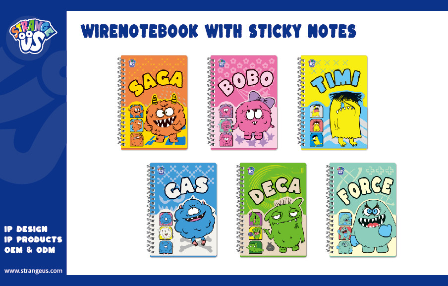 Cute Monster Click Pens