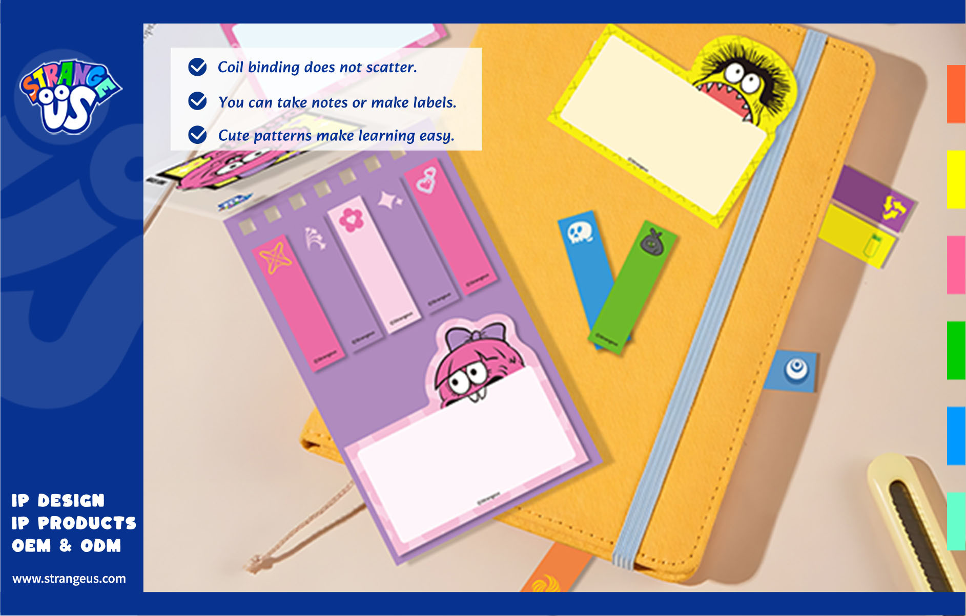 Cute Monster Click Pens