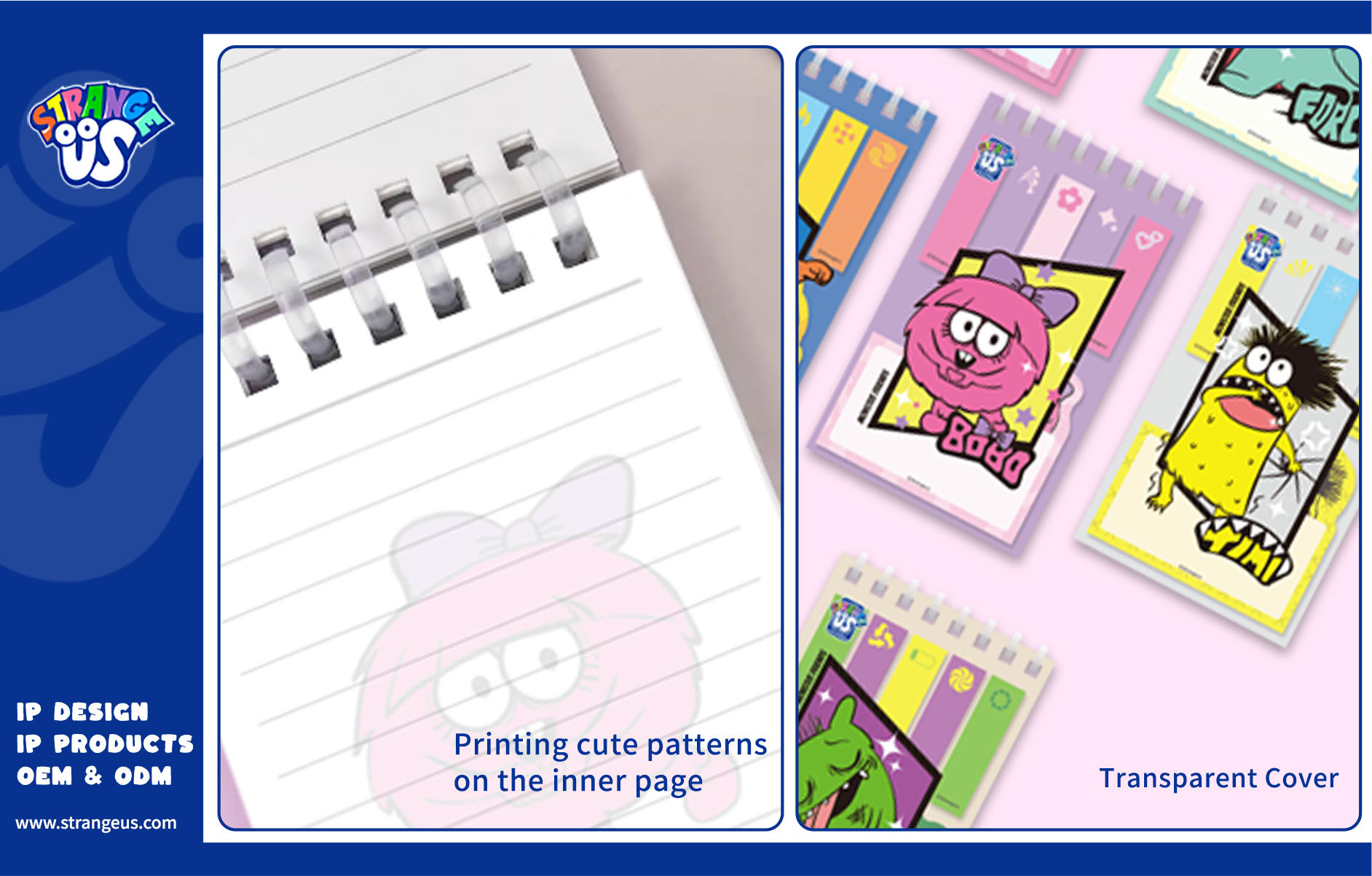 Cute Monster Click Pens