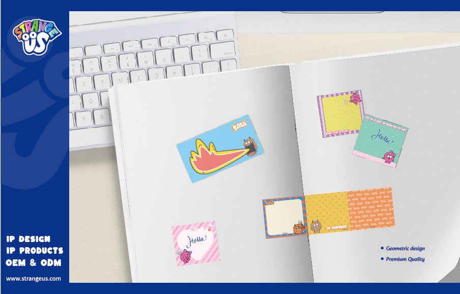 Cute Monster Click Pens