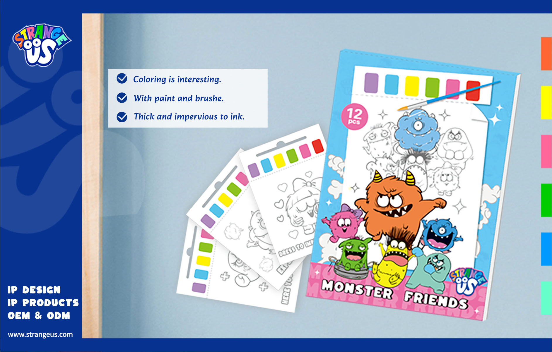 Cute Monster Click Pens