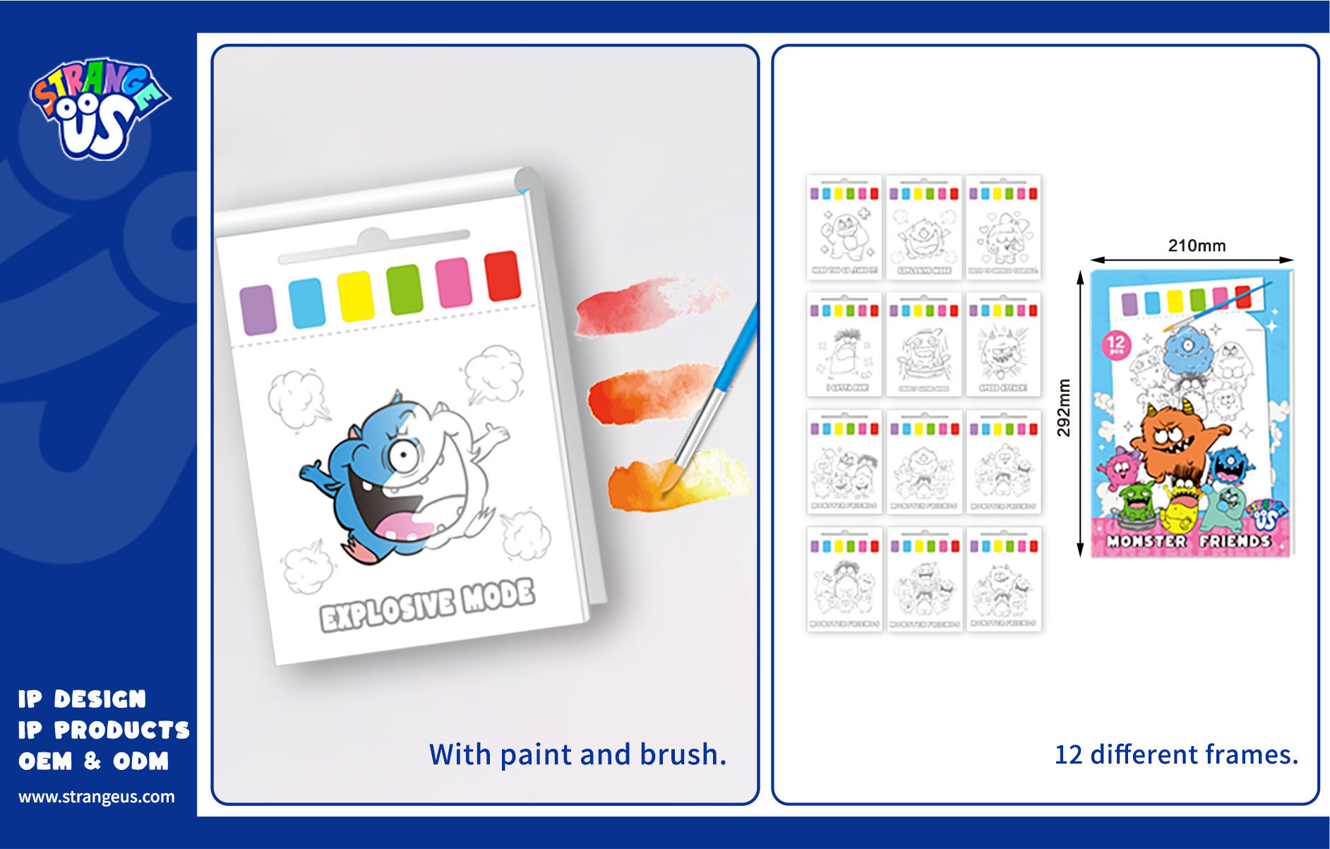 Cute Monster Click Pens