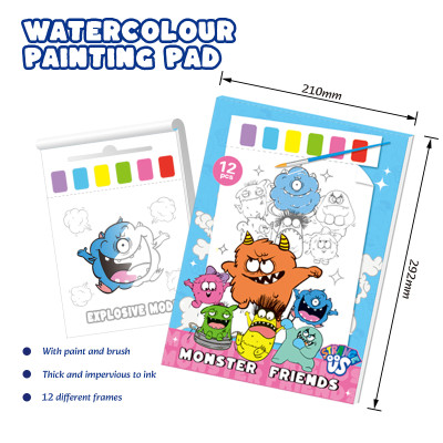 Monster Watercolour Painting Pad