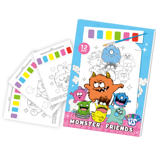 Monster Watercolour Painting Pad