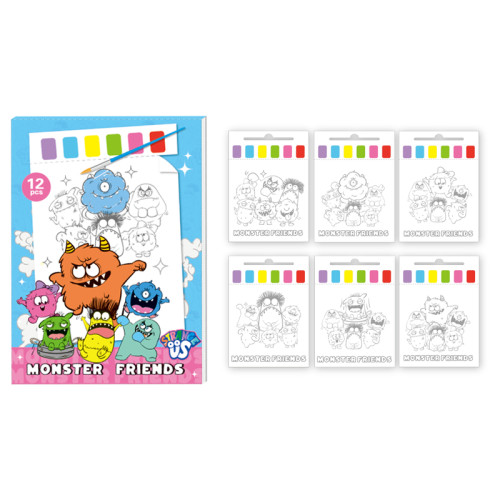 Monster Watercolour Painting Pad