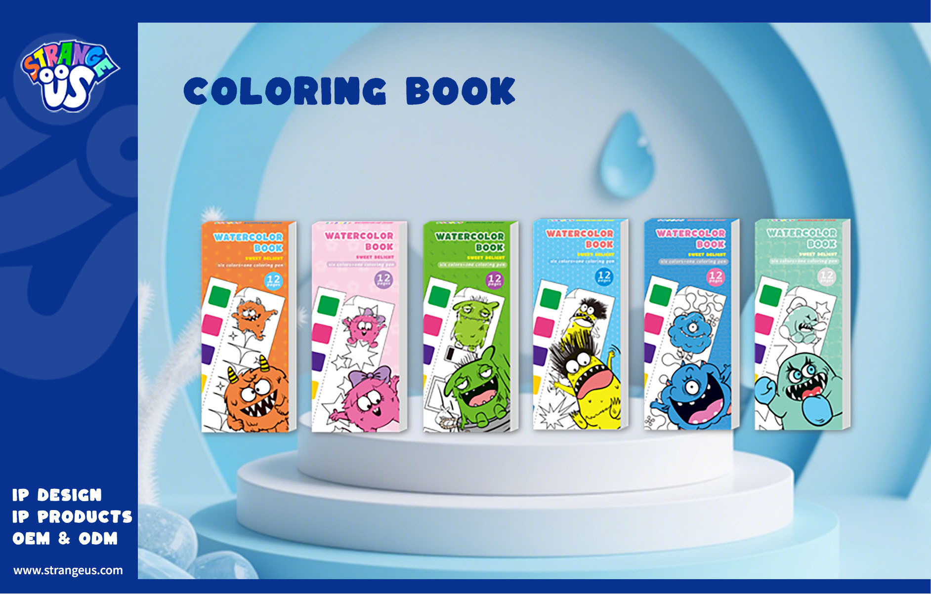 Cute Monster Click Pens