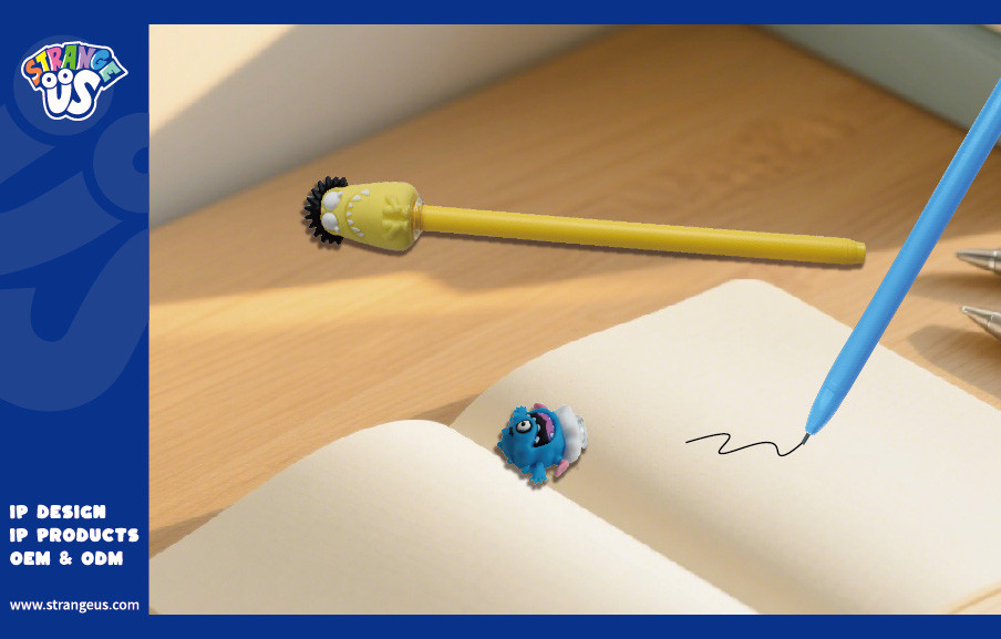 Cute Monster Click Pens